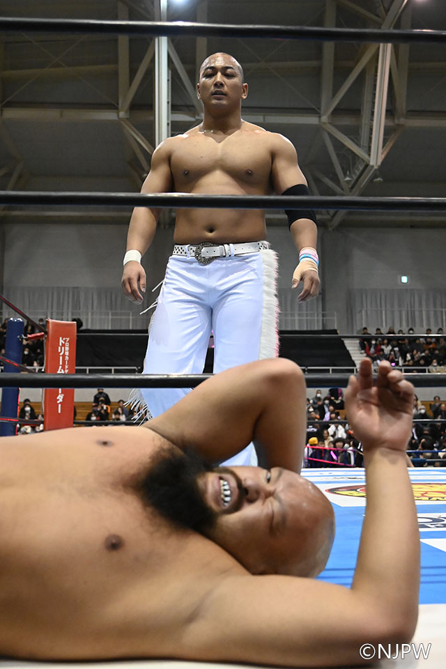 3/11【新日本】白コス&坊主頭・海野が1ヵ月ぶり復帰 2回戦での