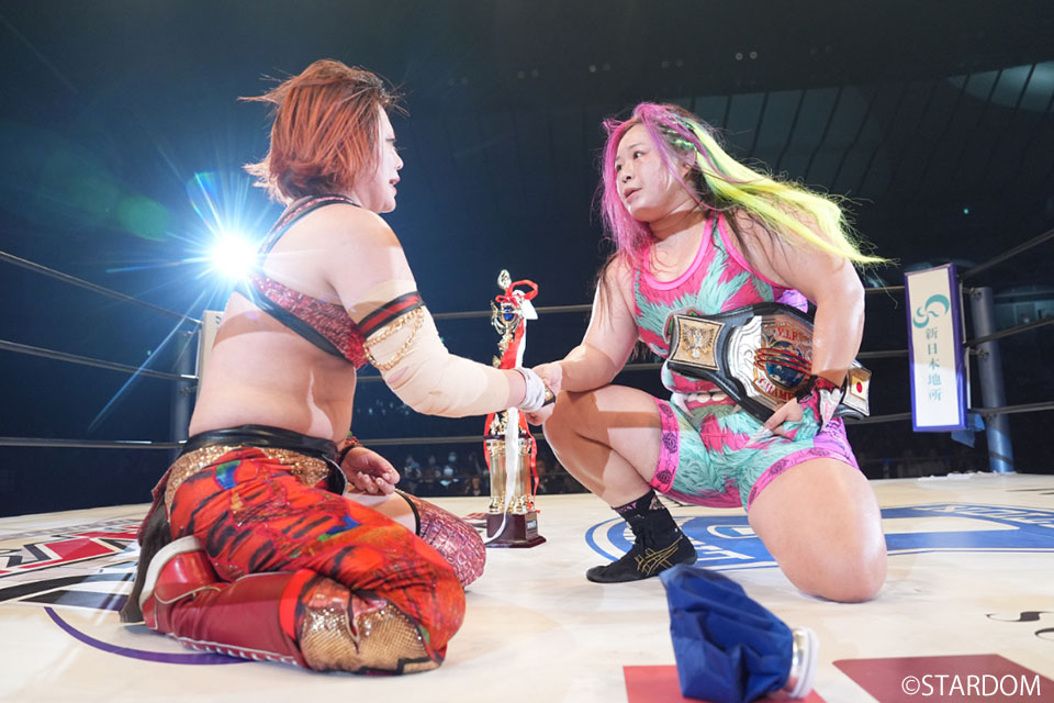 4/27【スターダム】橋本が舞華を真っ向粉砕で仙女王座V1